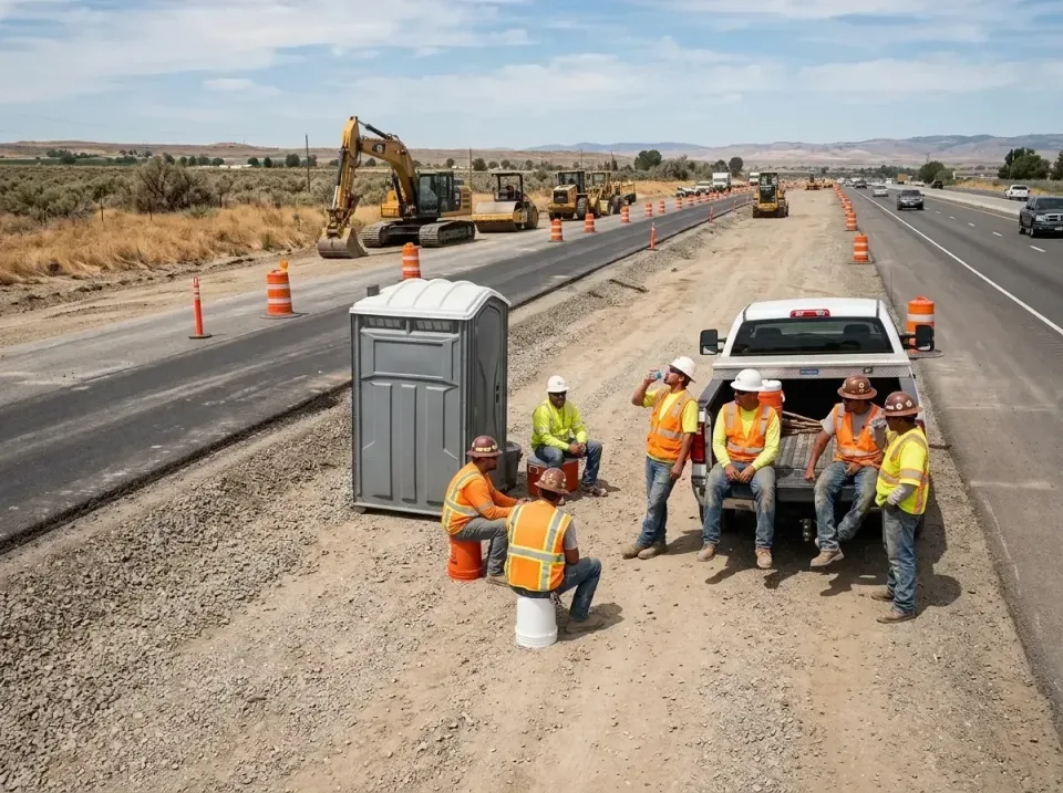 highway-road-construction-crew-007 — frequently asked questions, Porta Potty and Restroom Rentals in Harbison Canyon, CA